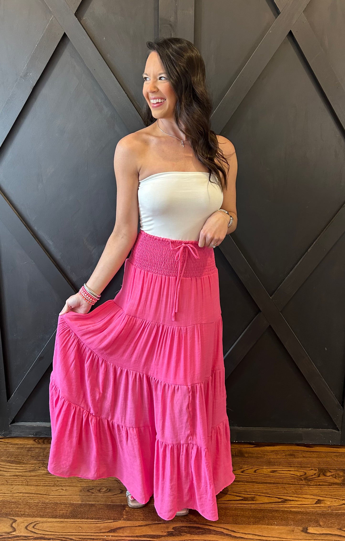 The Sami Smock Waist Maxi Skirt