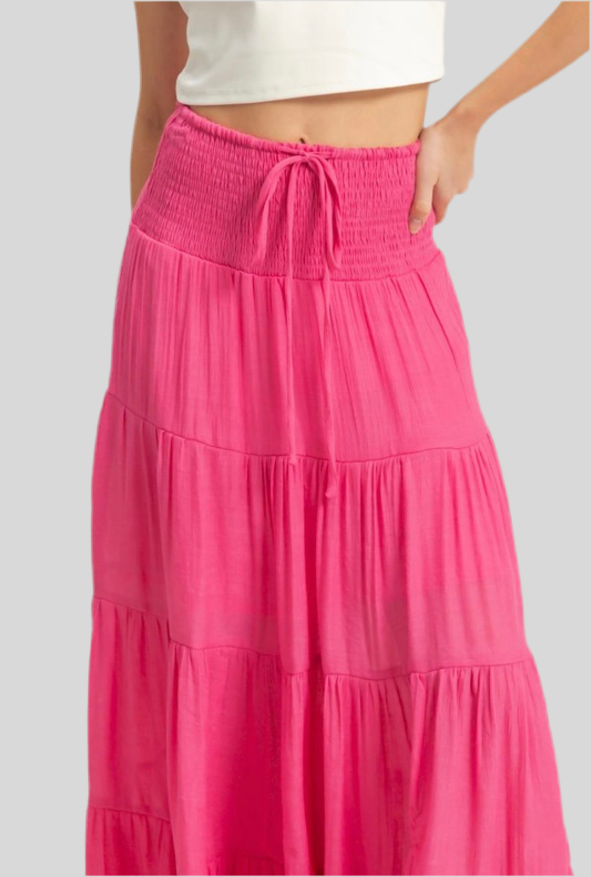 The Sami Smock Waist Maxi Skirt