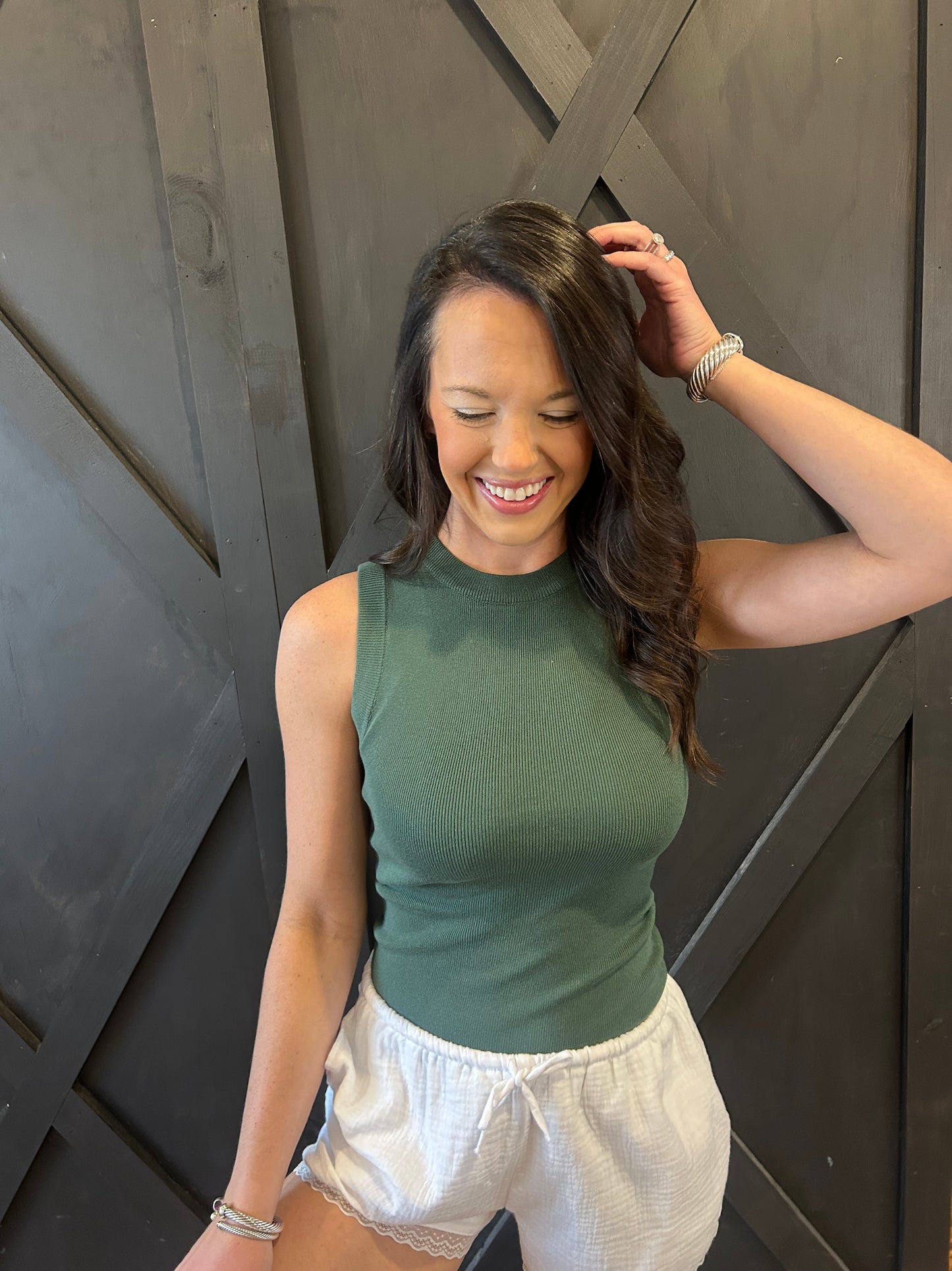 Round Neck Sweater Tank