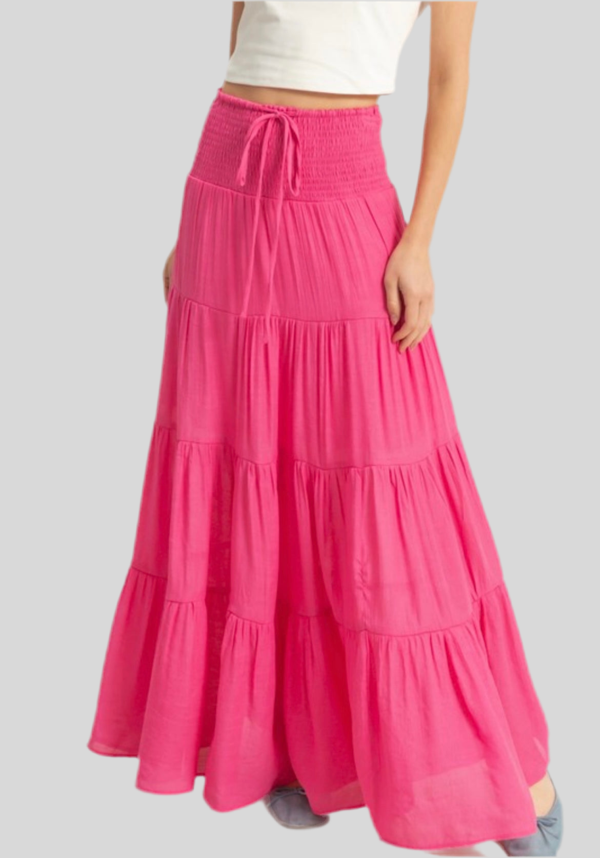 The Sami Smock Waist Maxi Skirt