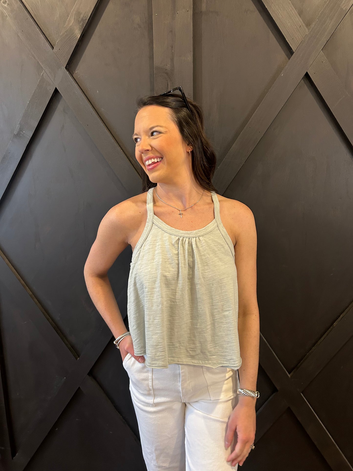 The Rachel Racerback Swing Tank - 3 Colors