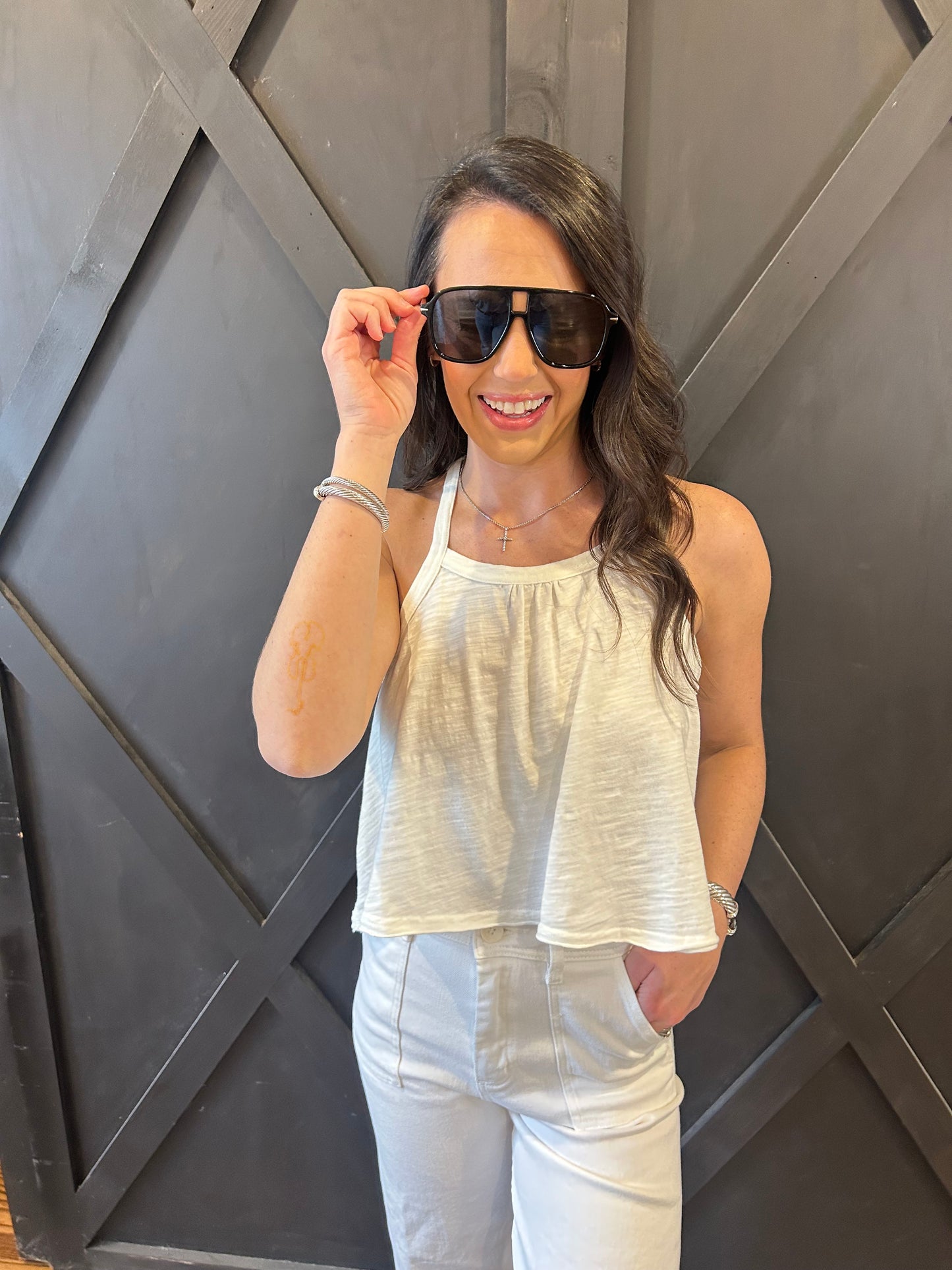 The Rachel Racerback Swing Tank - 3 Colors