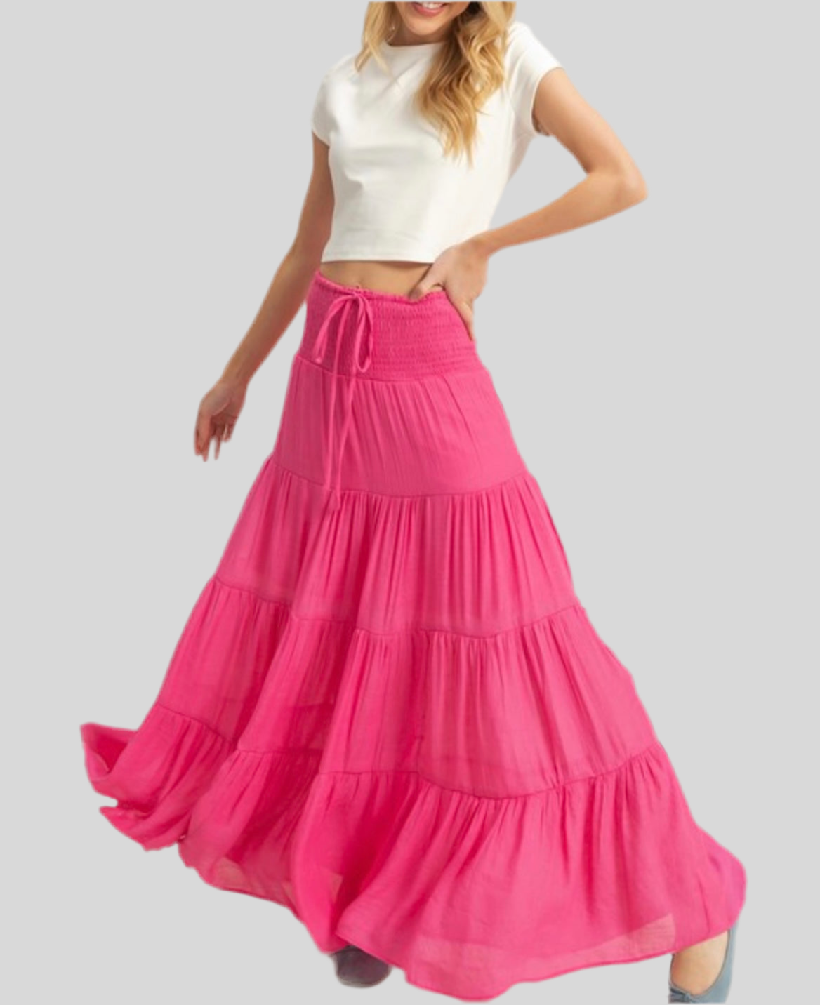 The Sami Smock Waist Maxi Skirt
