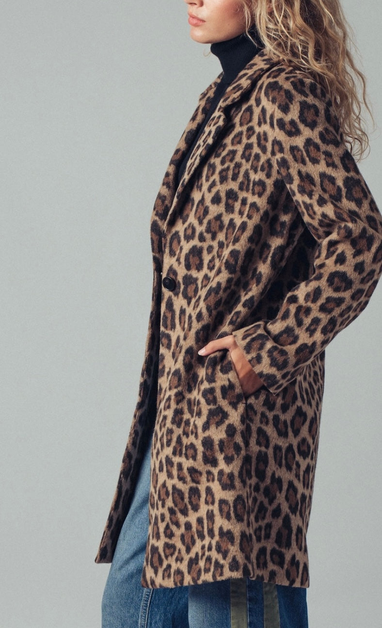 The Layla Leopard Coat