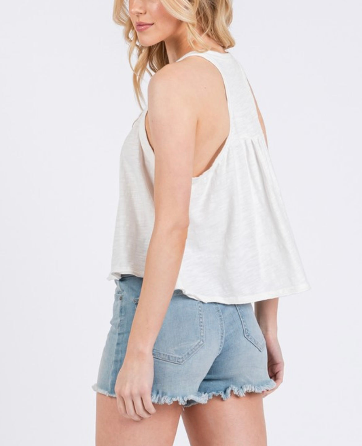 The Rachel Racerback Swing Tank - 3 Colors