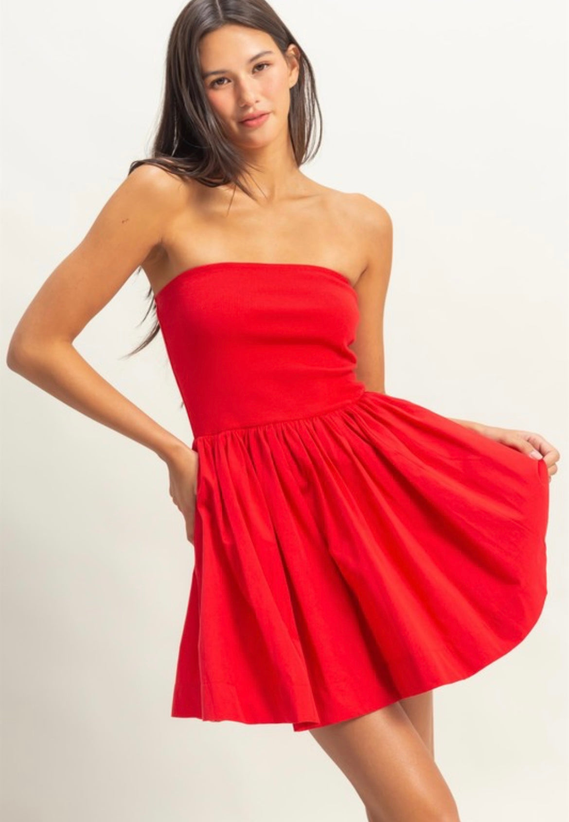 Samantha Strapless Mini Dress - 2 Colors!