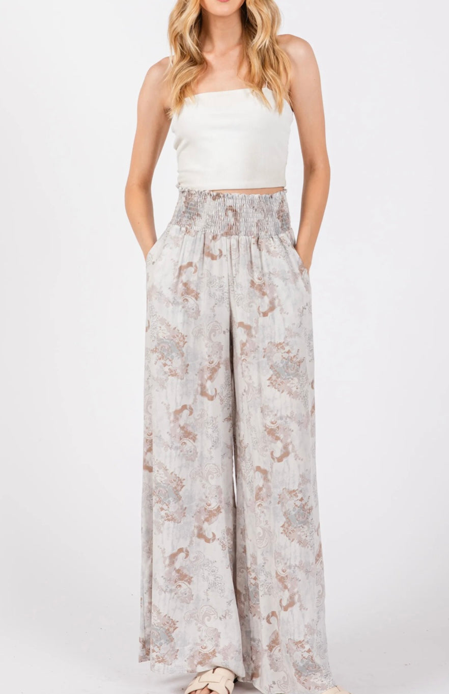 The Finley Smocked Pants - 2 Colors