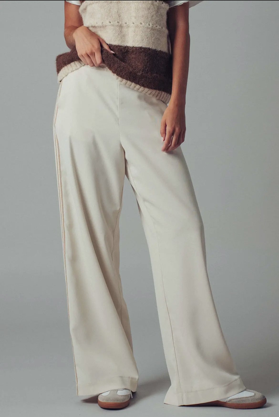 Wide Leg Varsity Stripe Pants