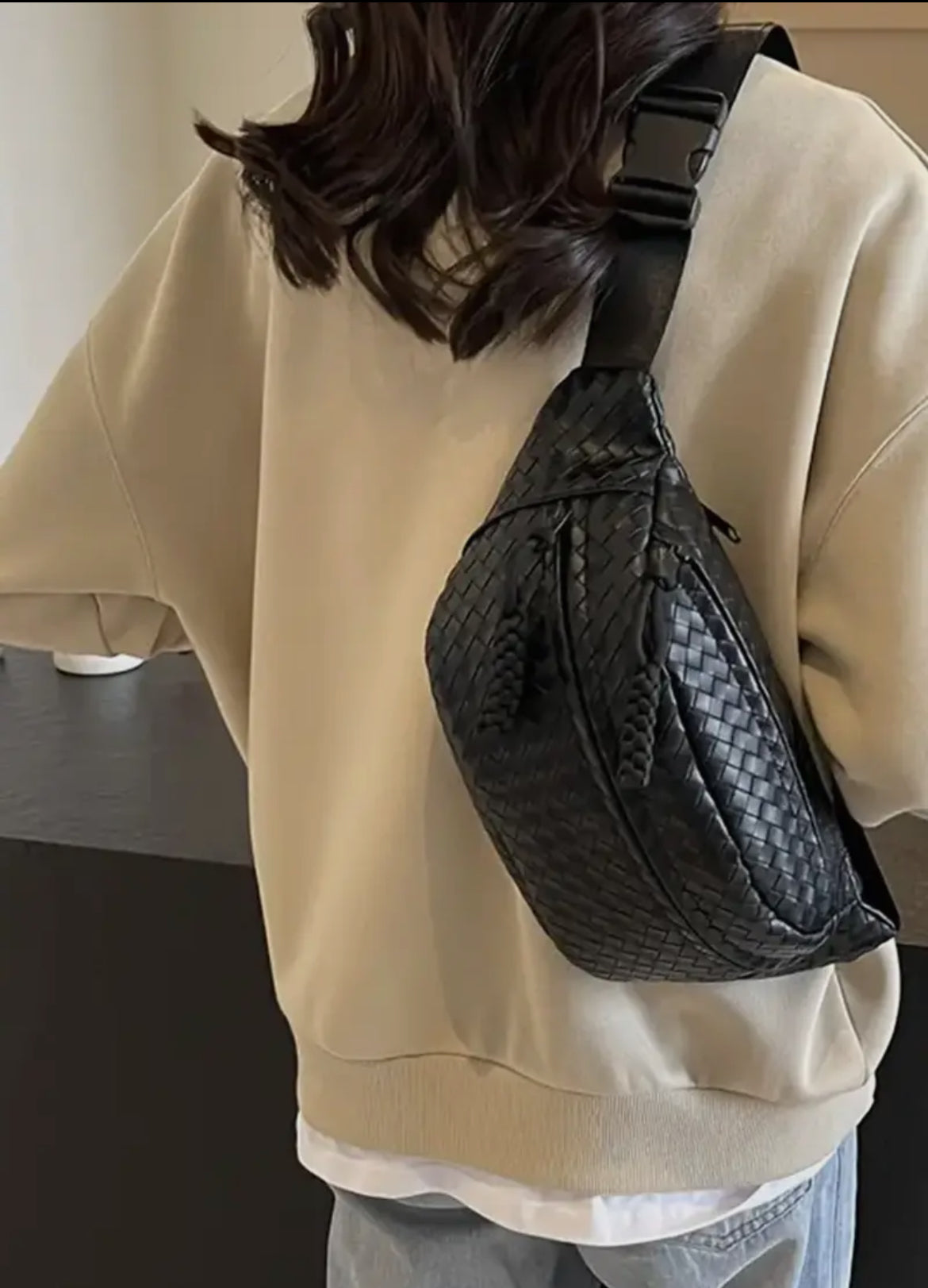 Atlas Vegan Leather Woven Crossbody - 2 Colors!