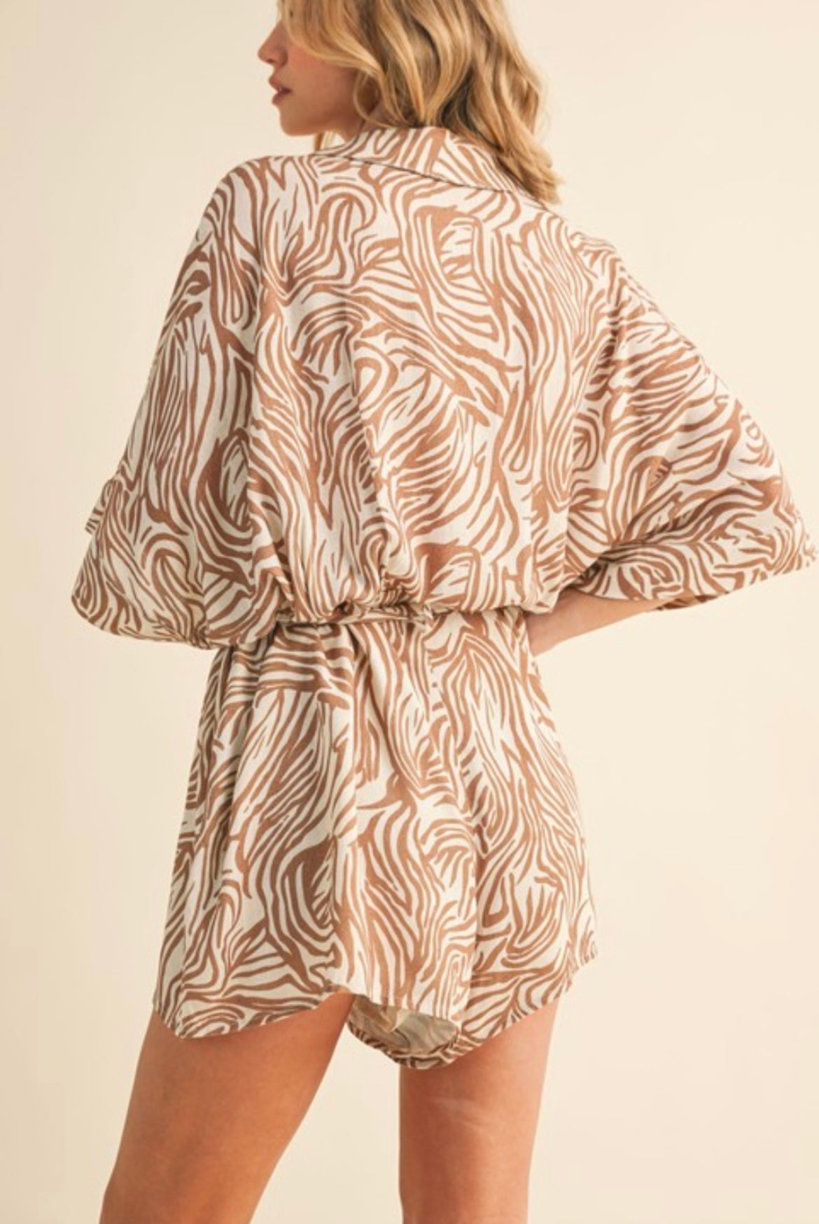 Zebra Print Romper