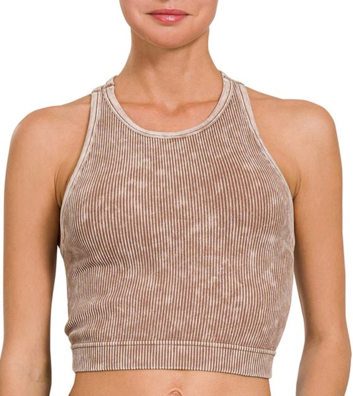 Ribbed Mineral Washed Tank - 2 Colors!