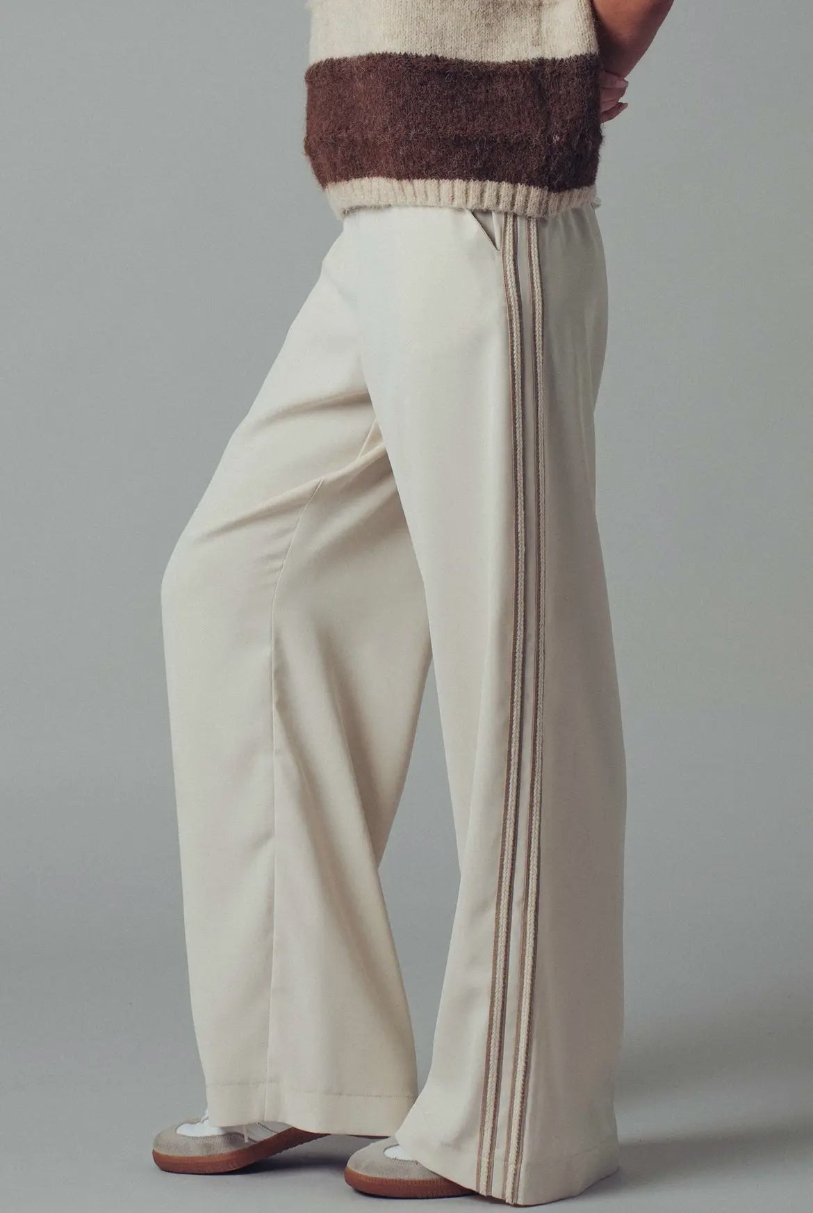 Wide Leg Varsity Stripe Pants