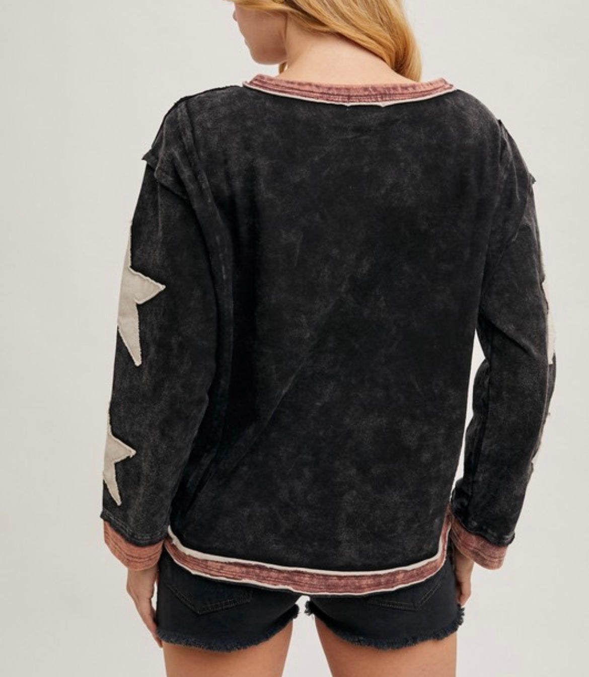 Star Sleeved Pullover