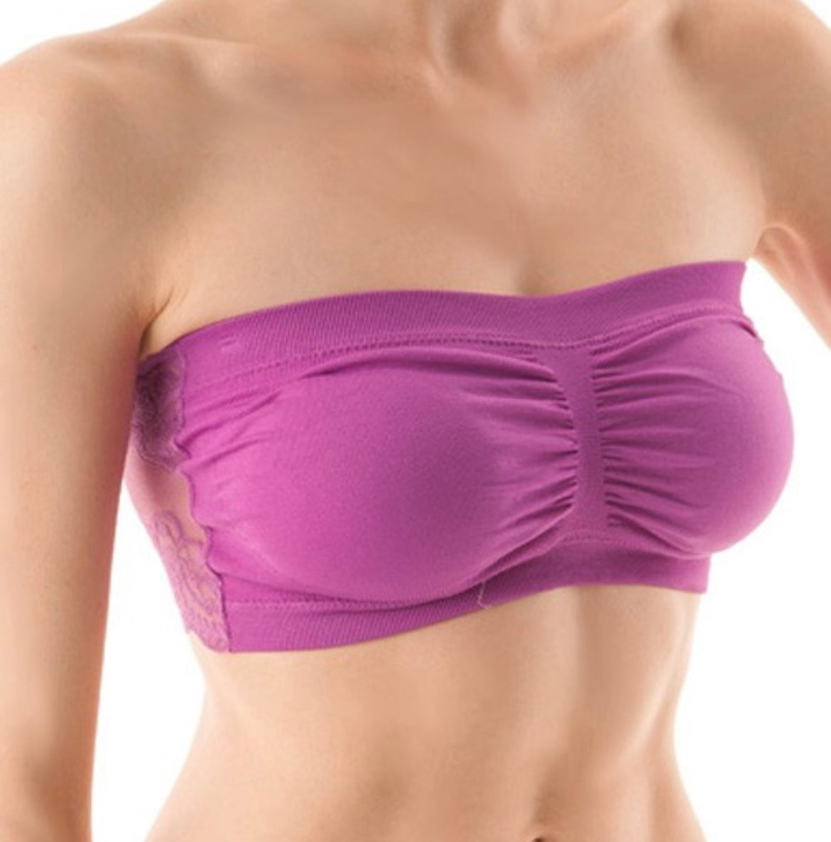 Bandeau with Lace Back - 4 Colors