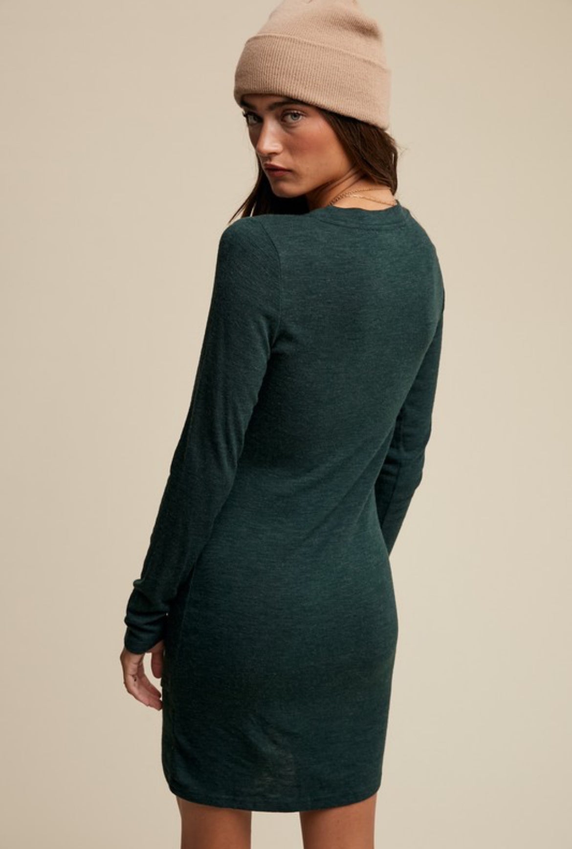 Sundance Ribbed Knit Mini Dress - 2 Colors!