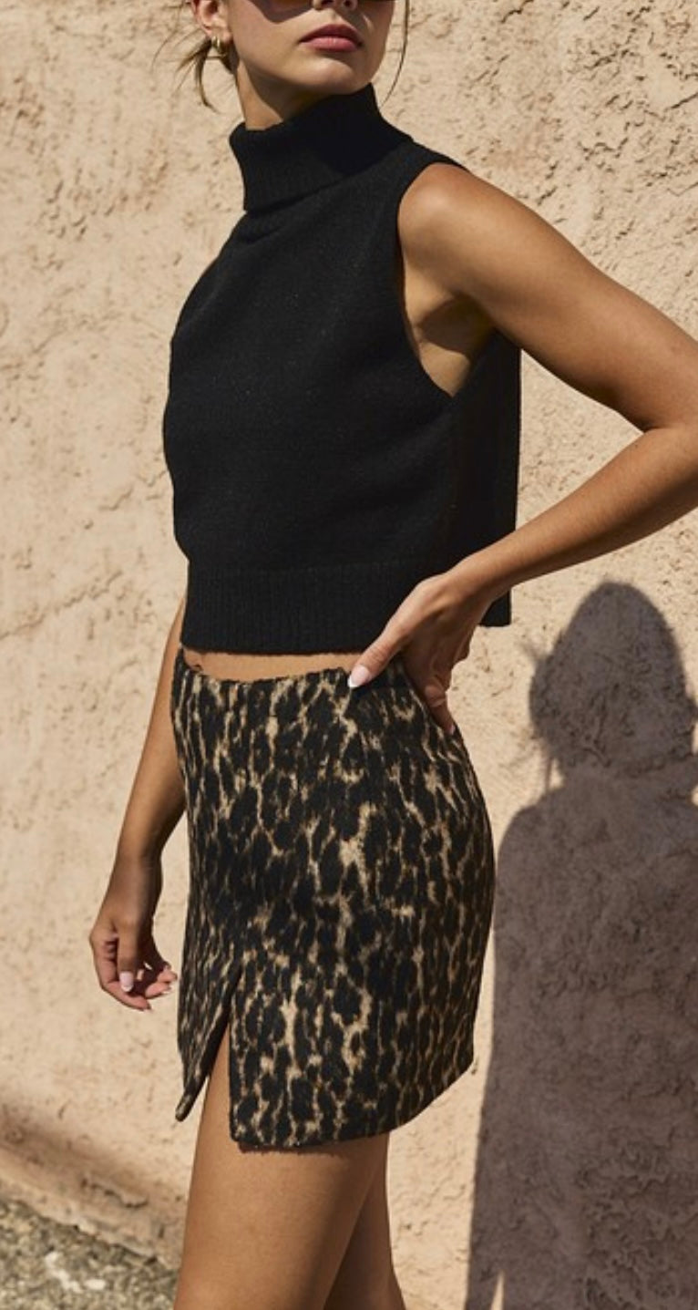 The Allison Leopard Skirt