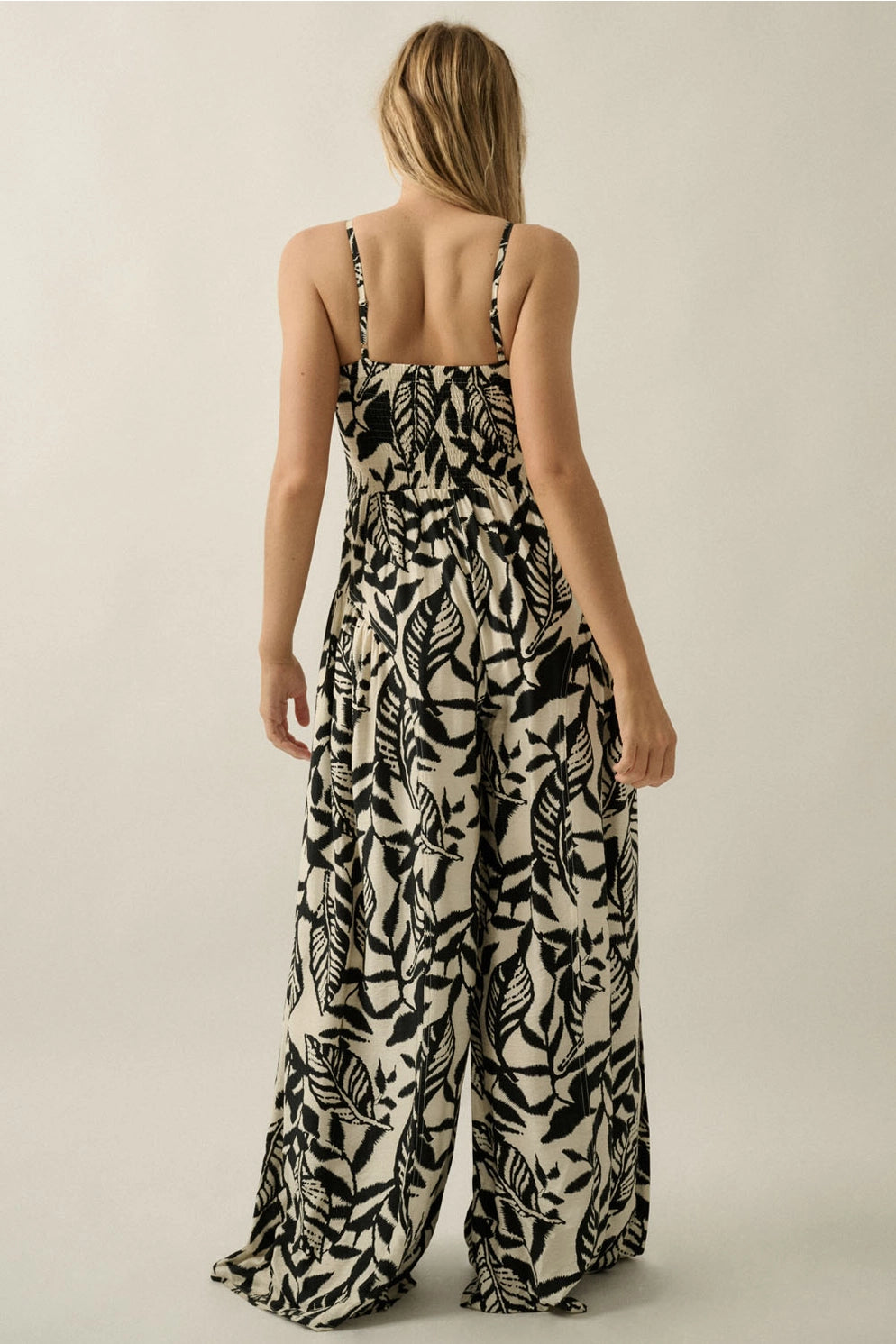 The Farrah Tropical Print Jumpsuit