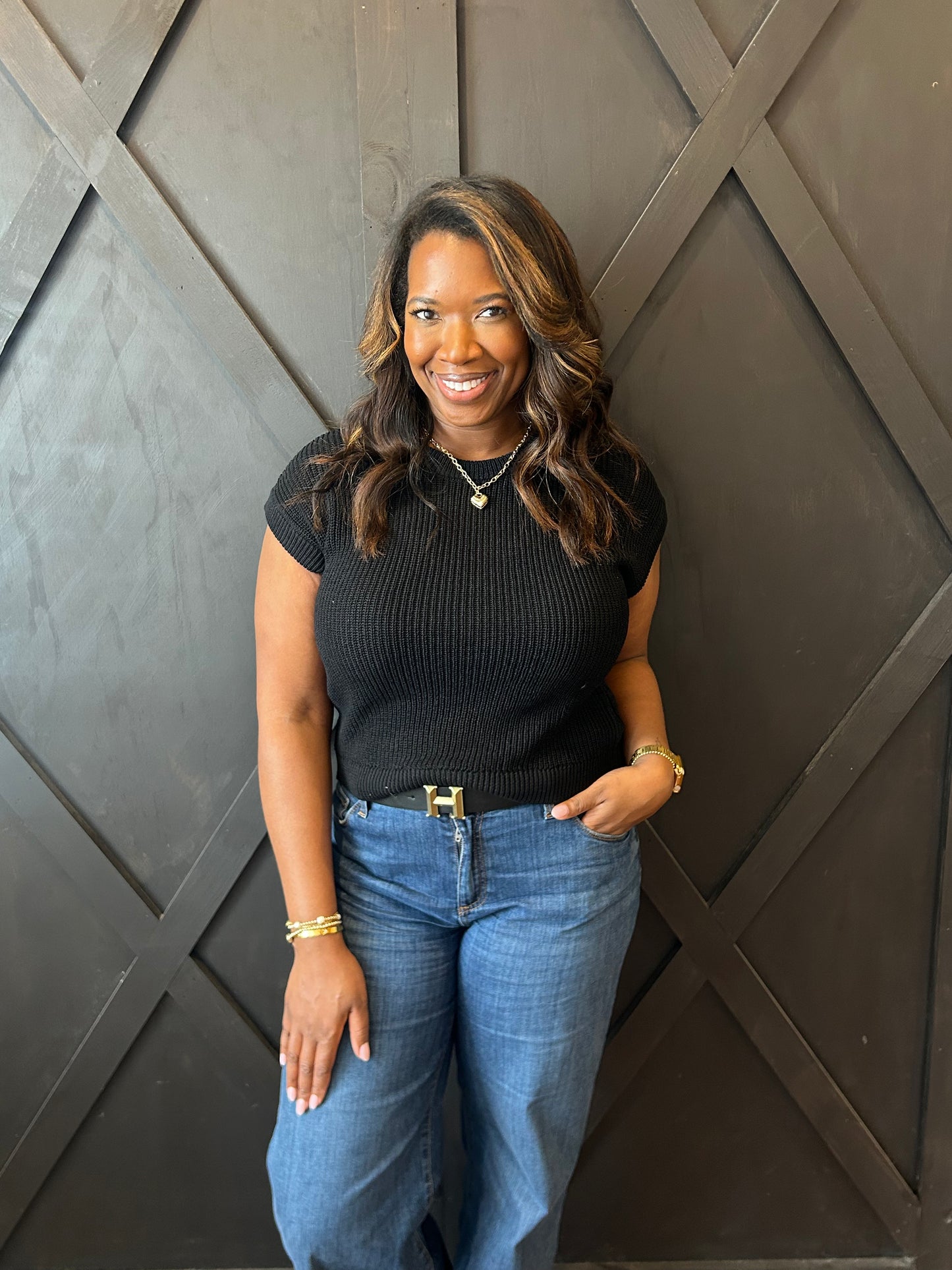 The Shirley Sheer Knit Top - 2 Colors!