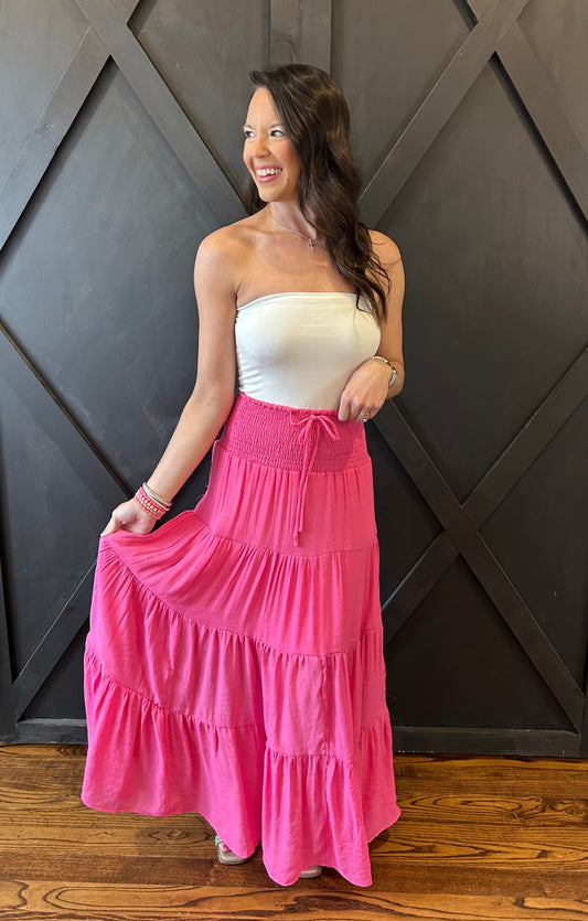 The Sami Smock Waist Maxi Skirt