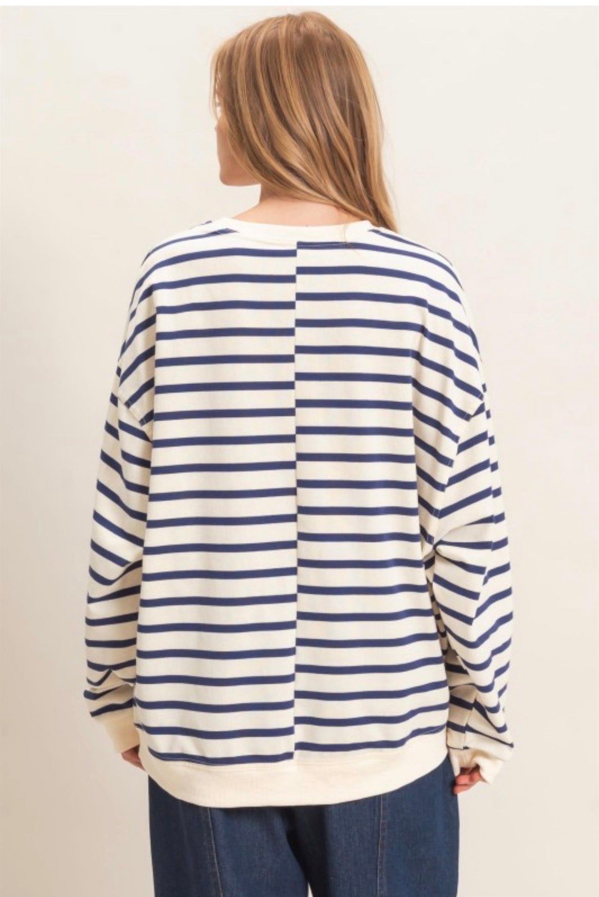 Striped Long Sleeve Pullover