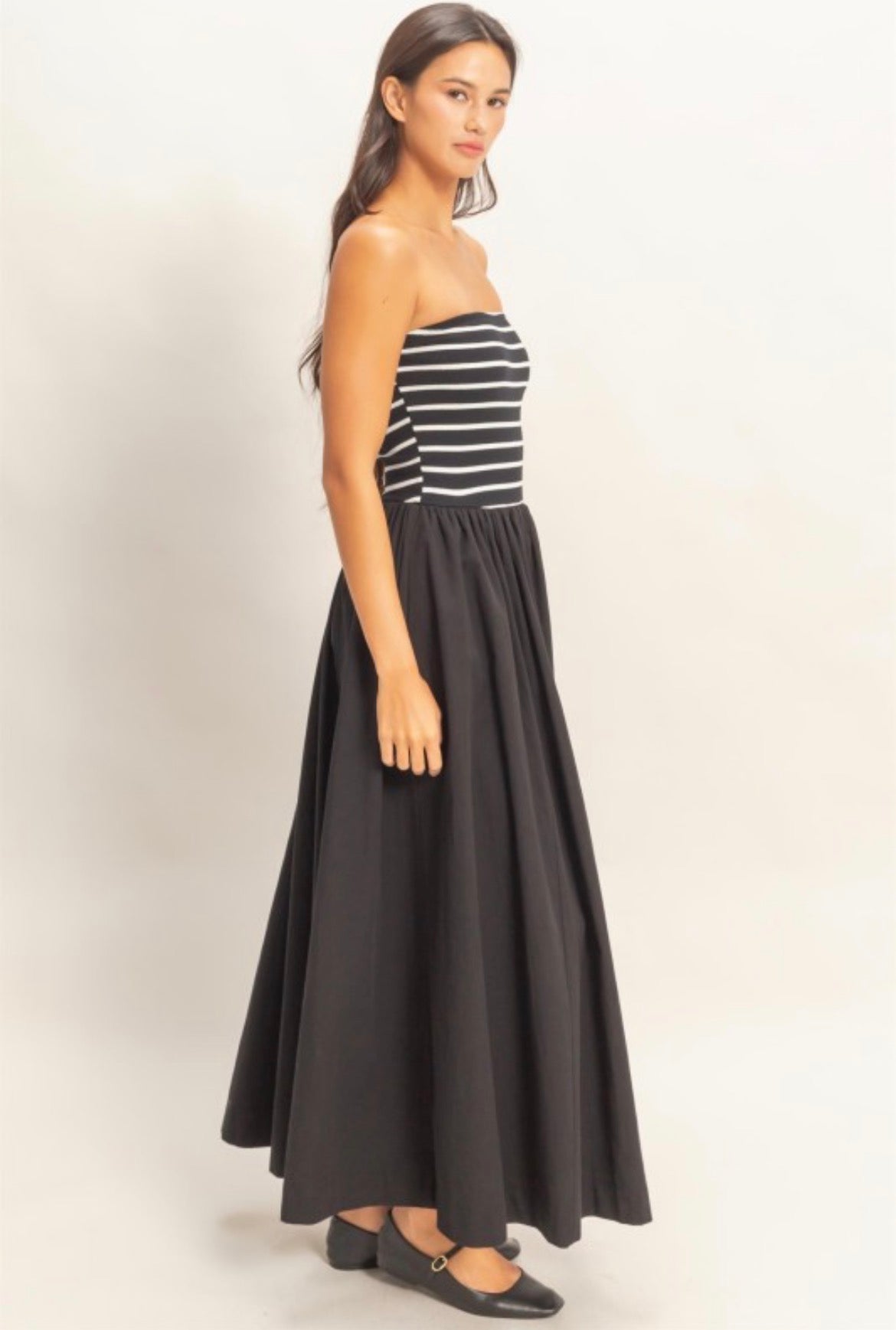 Striped Sundown Midi Dress