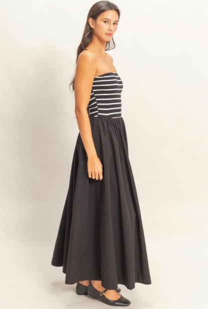 Striped Sundown Midi Dress