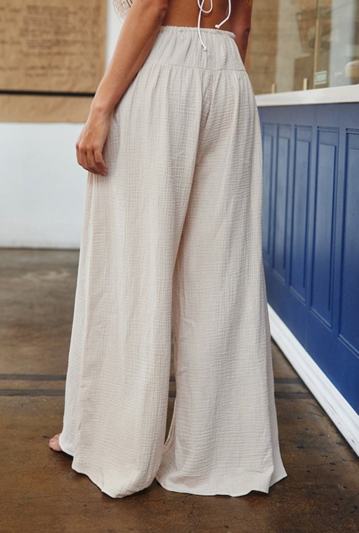 Wallen Wide Leg Gauze Pants - 2 Colors!