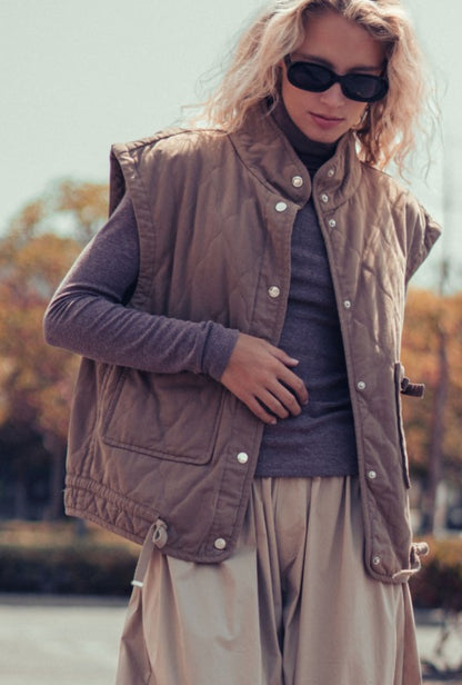 Vintage Washed Quilted Vest