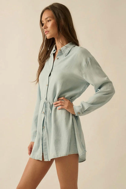Lainey Chambray Romper Dress