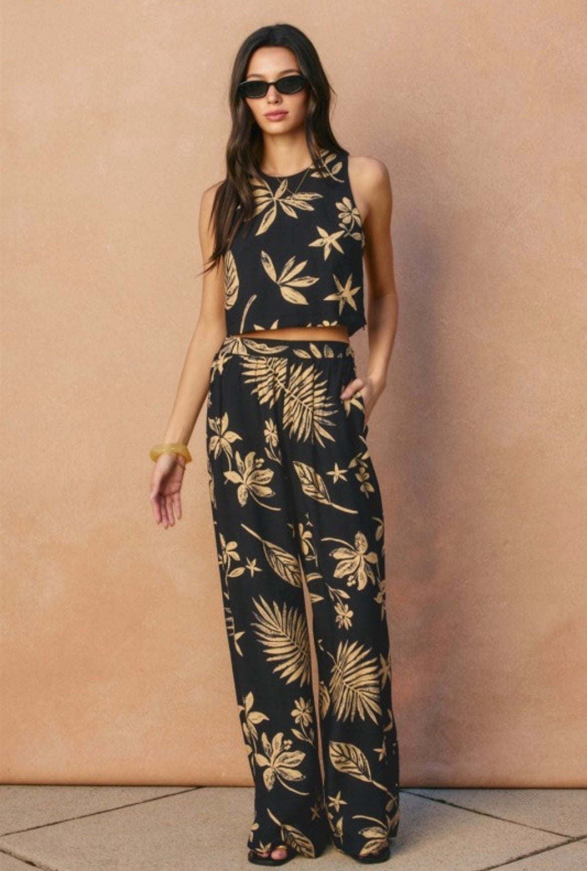 Coconut Kiss Front Pleated Pants