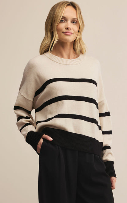 Z Supply Jordane Striped Sweater