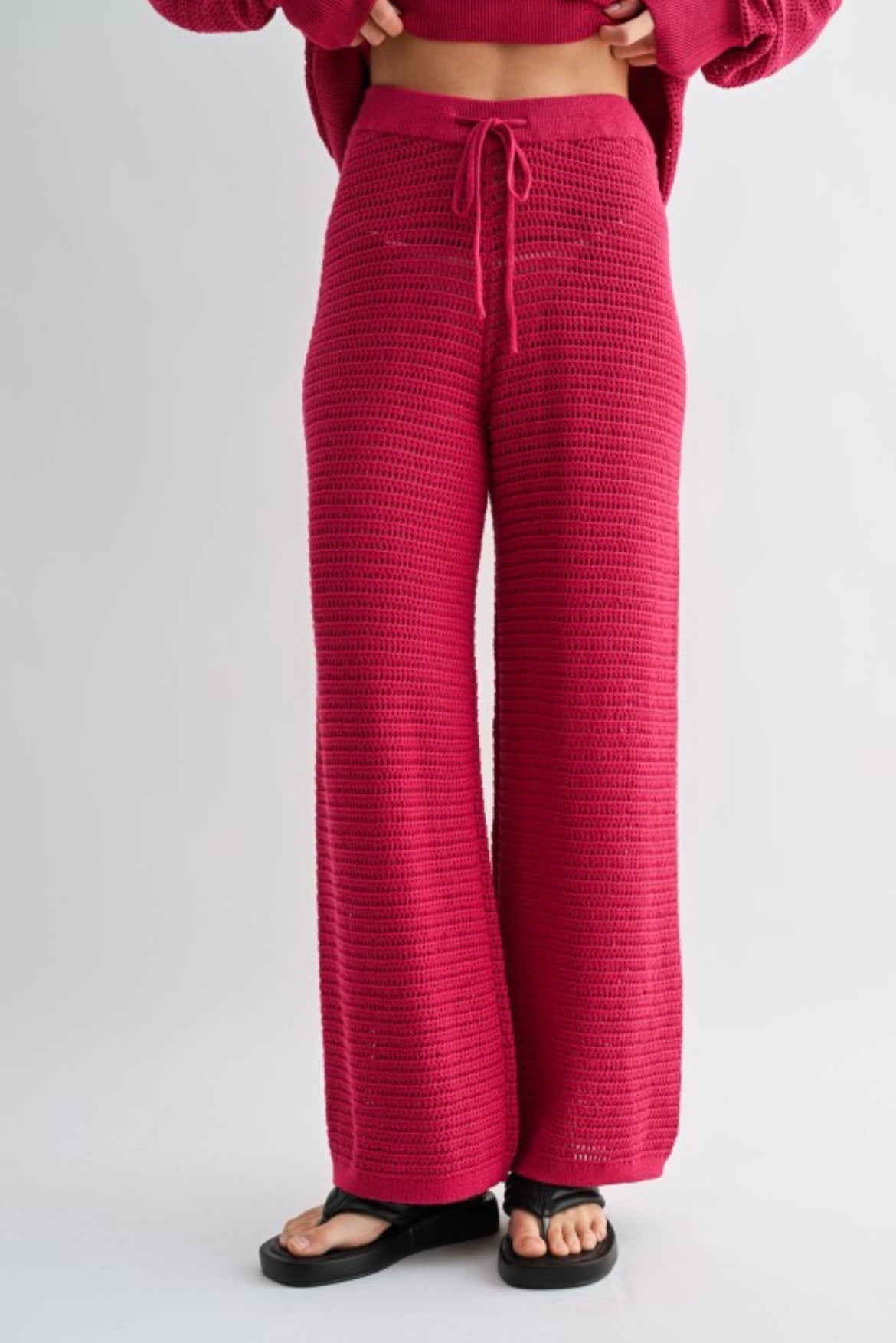 Breezy Crochet Wide Leg Pants