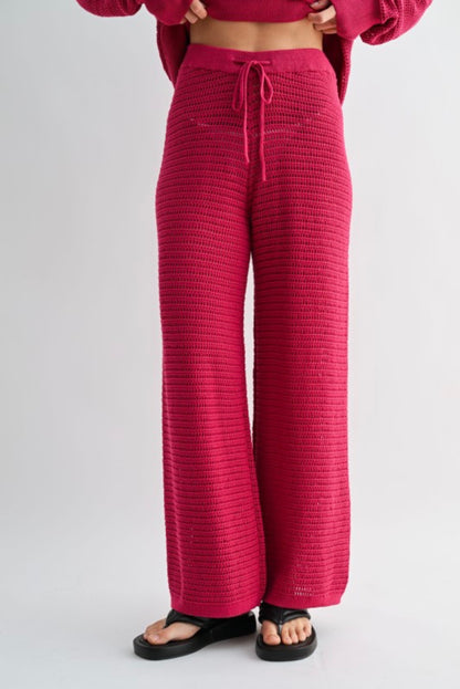 Breezy Crochet Wide Leg Pants