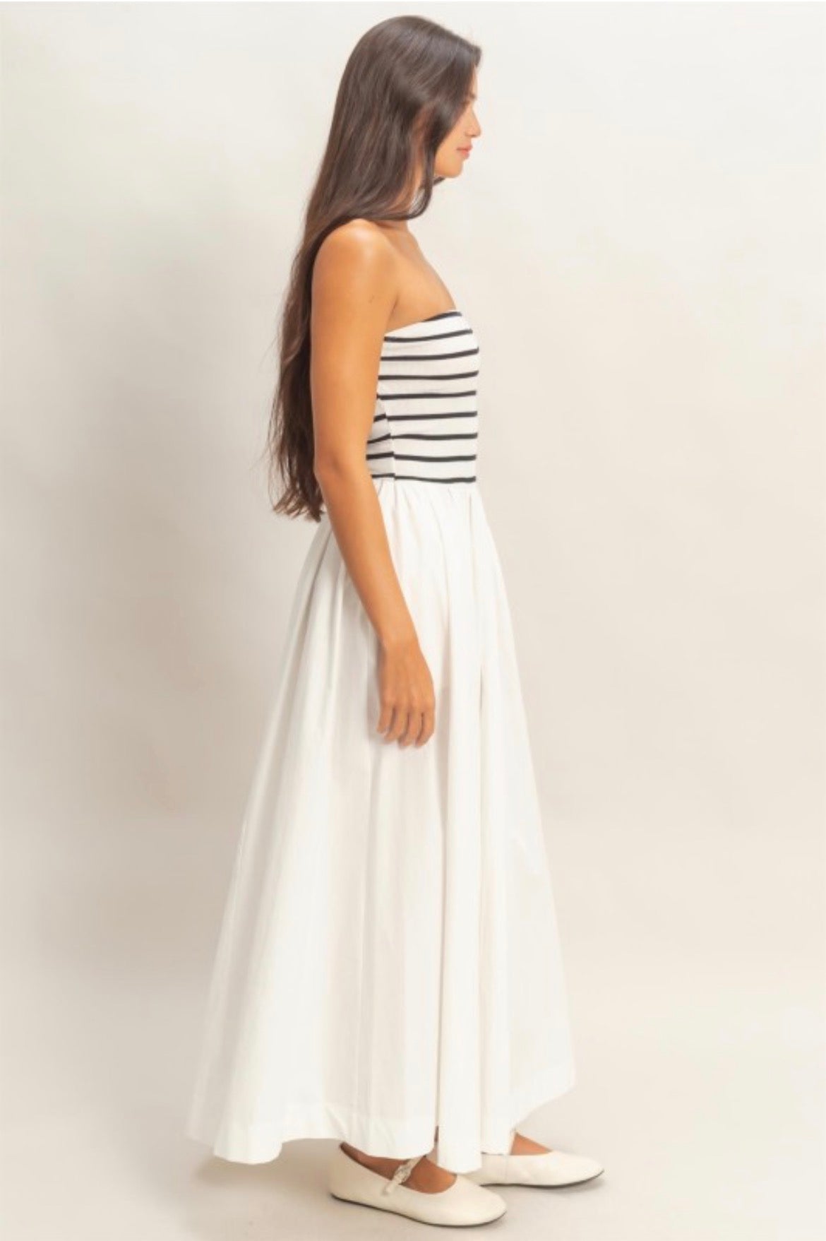 Striped Sundown Midi Dress