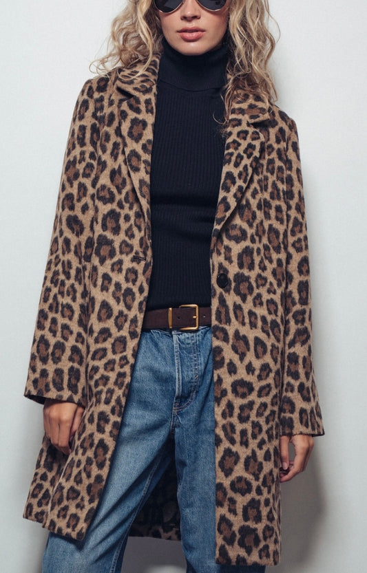 The Layla Leopard Coat