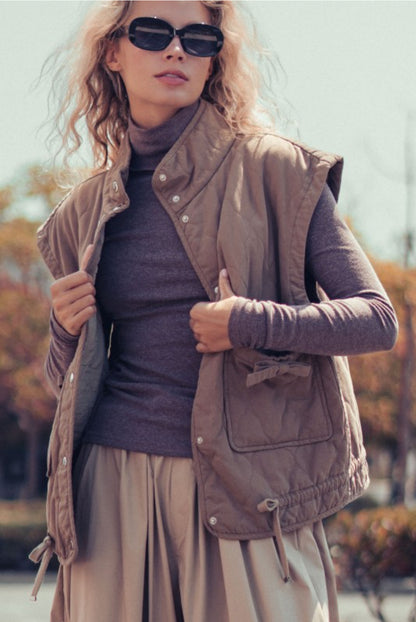 Vintage Washed Quilted Vest