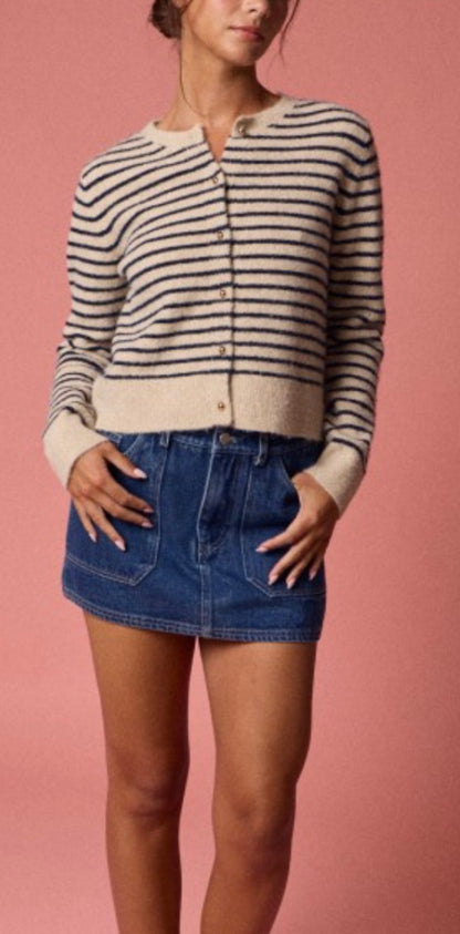 The Syd Striped Cardi