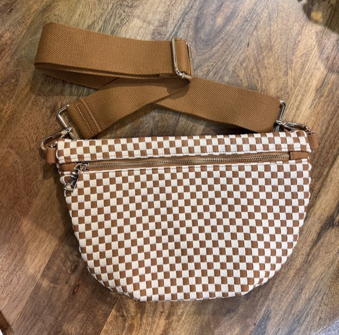 Checkered Crossbody