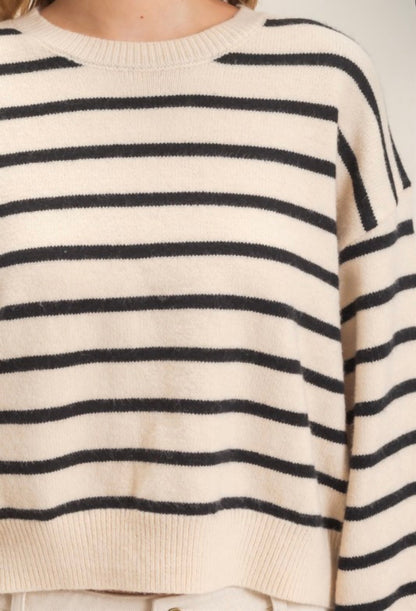 Skyler Striped Crew Neck