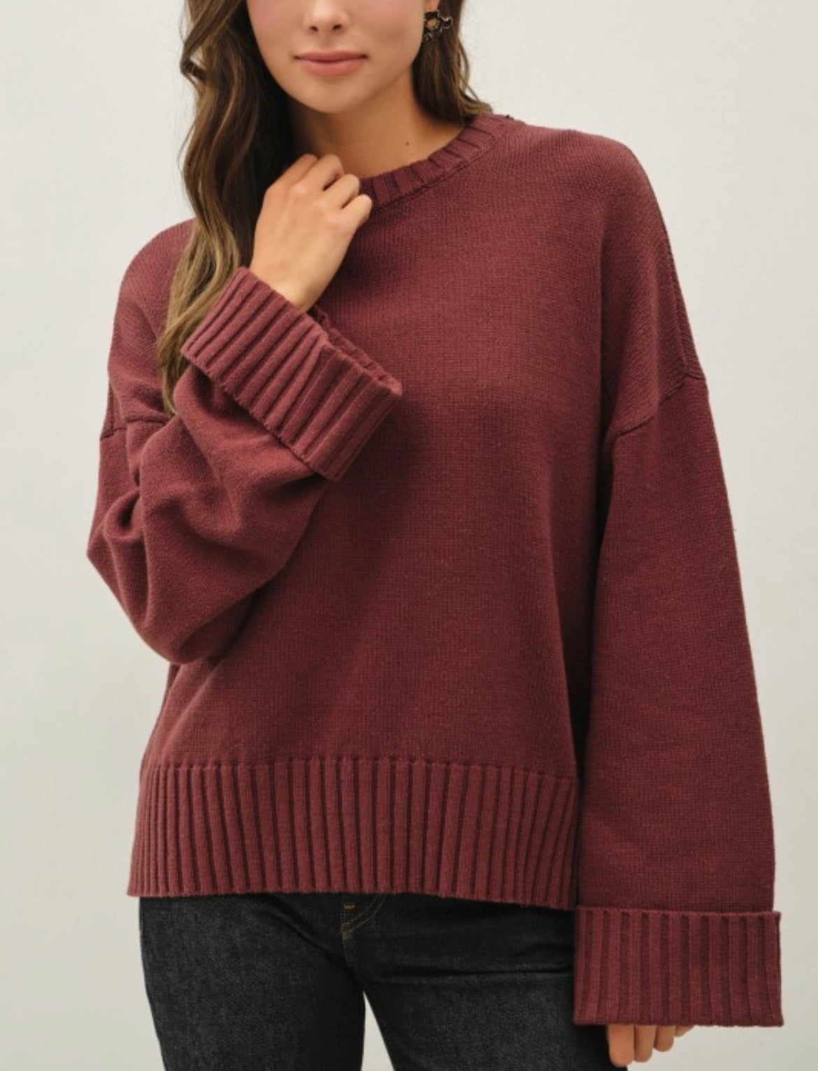 The Whitney Wide Sleeved Sweater