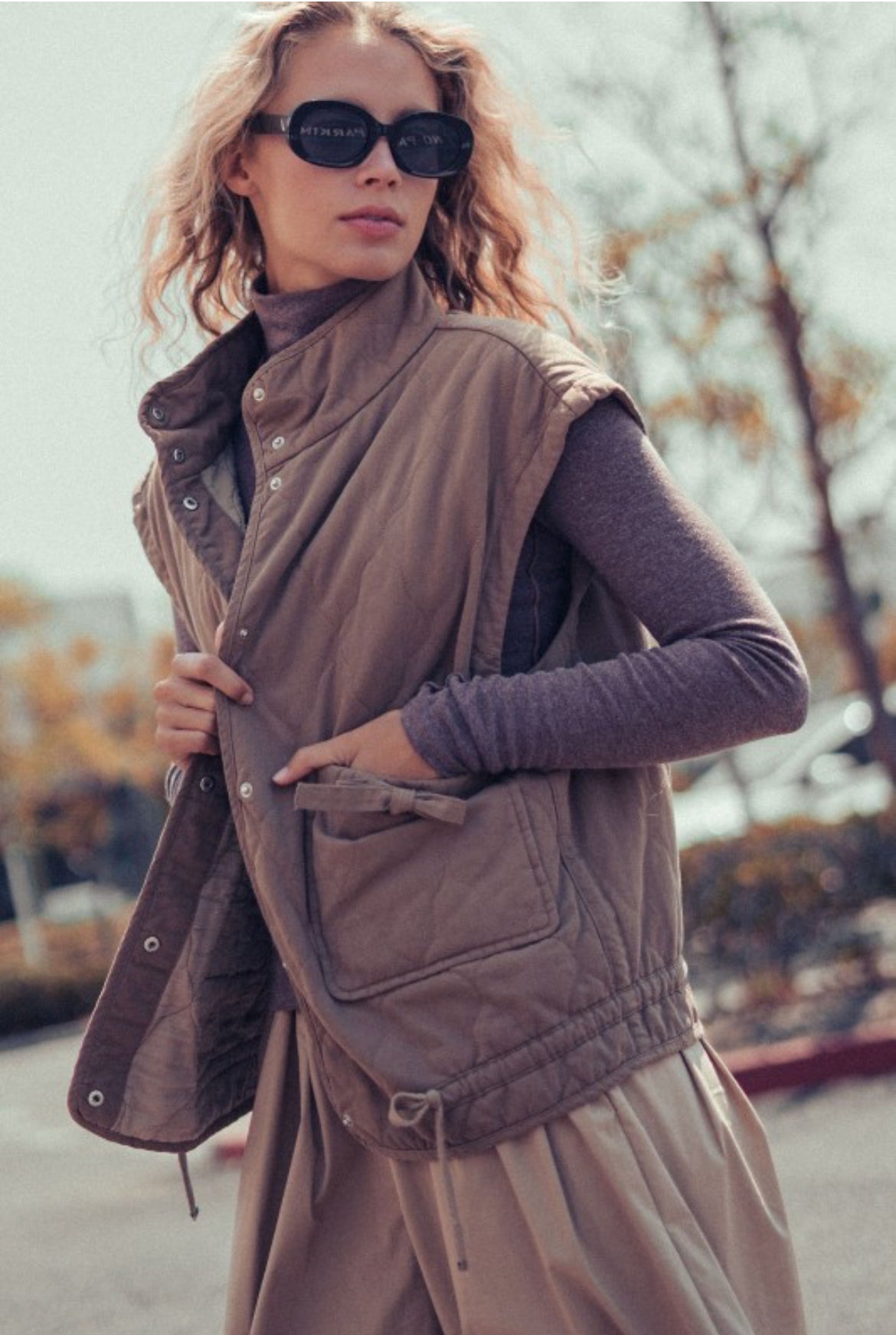 Vintage Washed Quilted Vest