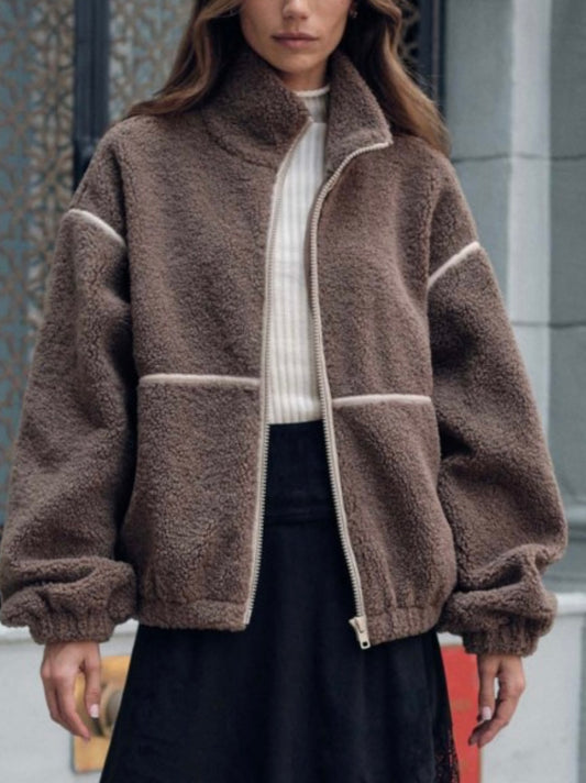 Sherpa Fleece Zip Up