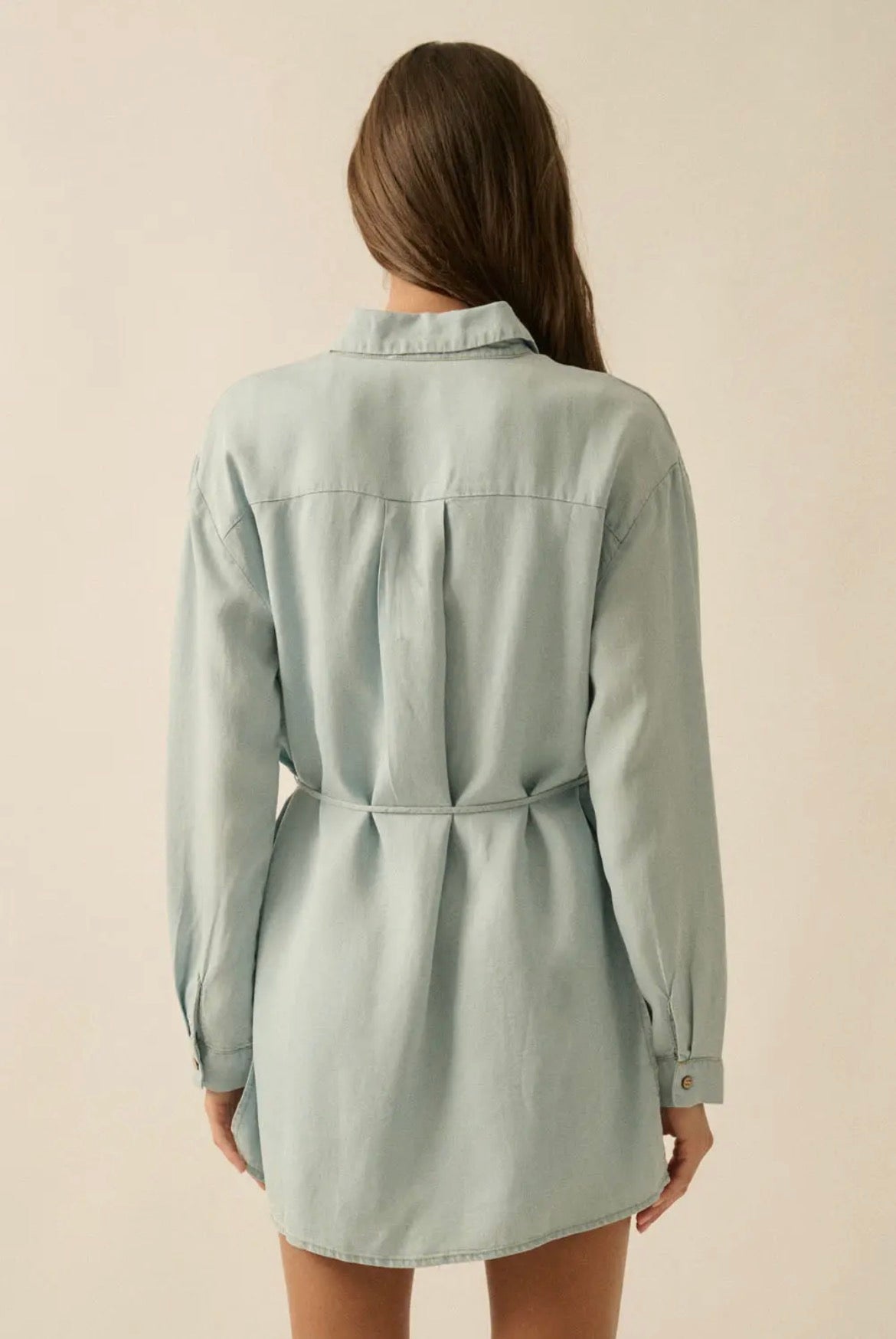 Lainey Chambray Romper Dress