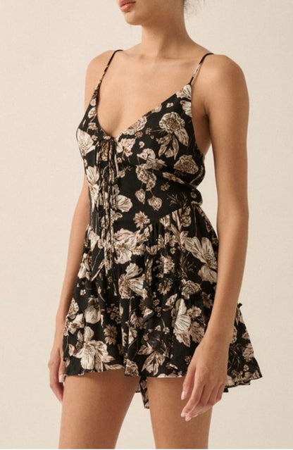 Floral Ruffled Romper