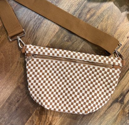 Checkered Crossbody