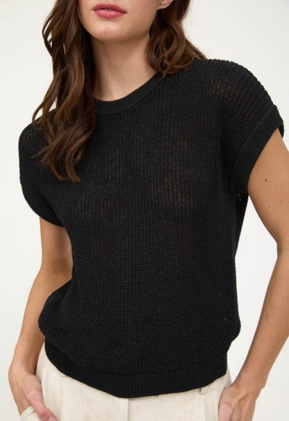 The Shirley Sheer Knit Top - 2 Colors!