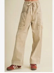Utility Pants with Drawstring Waist