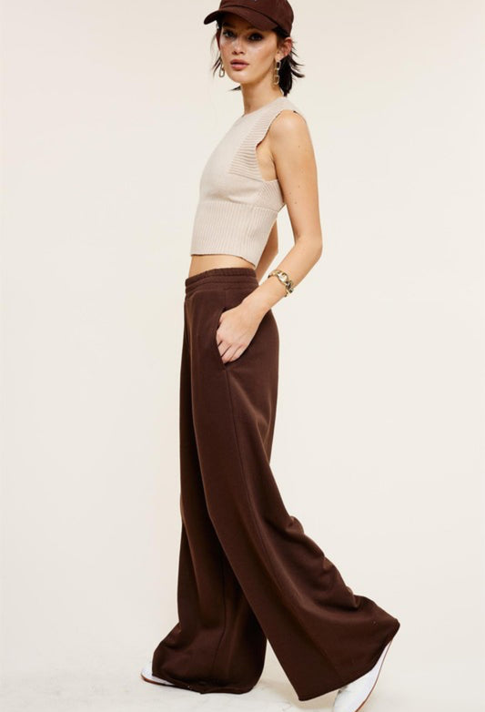 Cozy Wide Leg Sweatpants - 2 Colors!