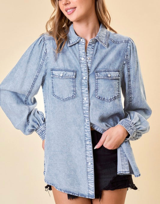 The Darby Denim Top