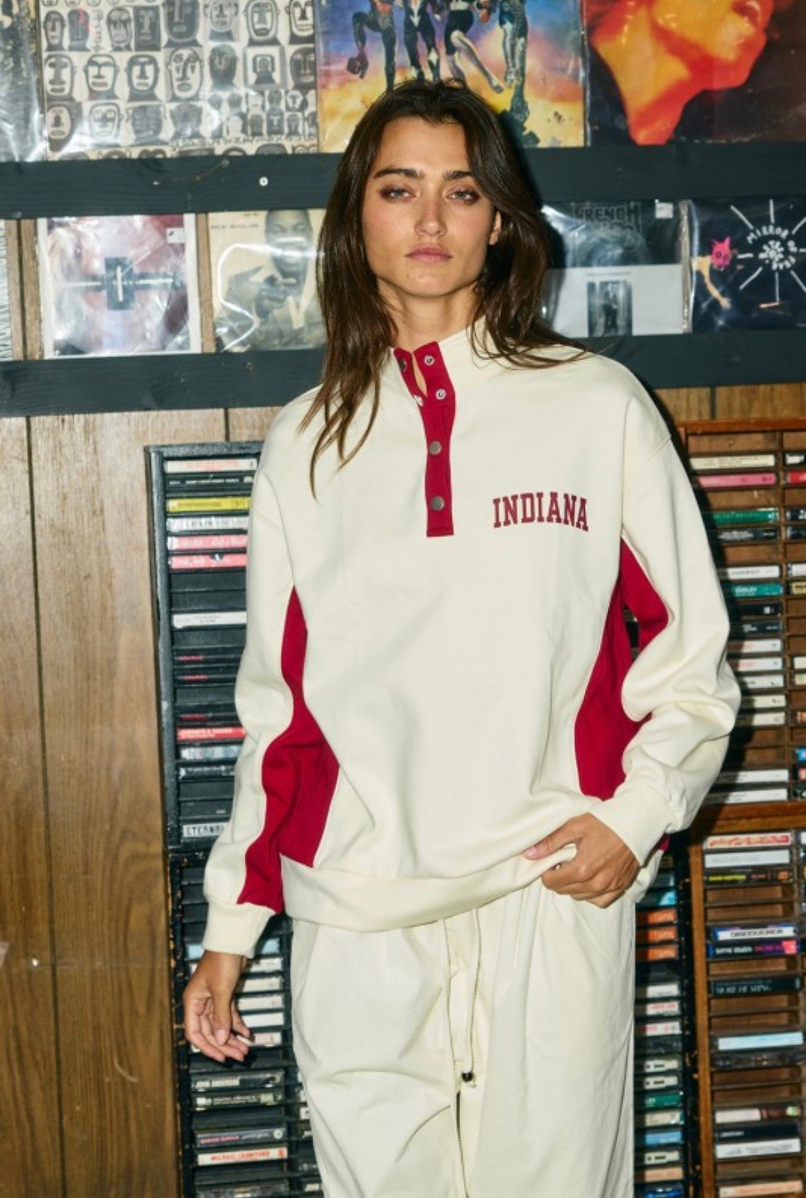 Indiana Half Snap Sweatshirt - PREORDER!